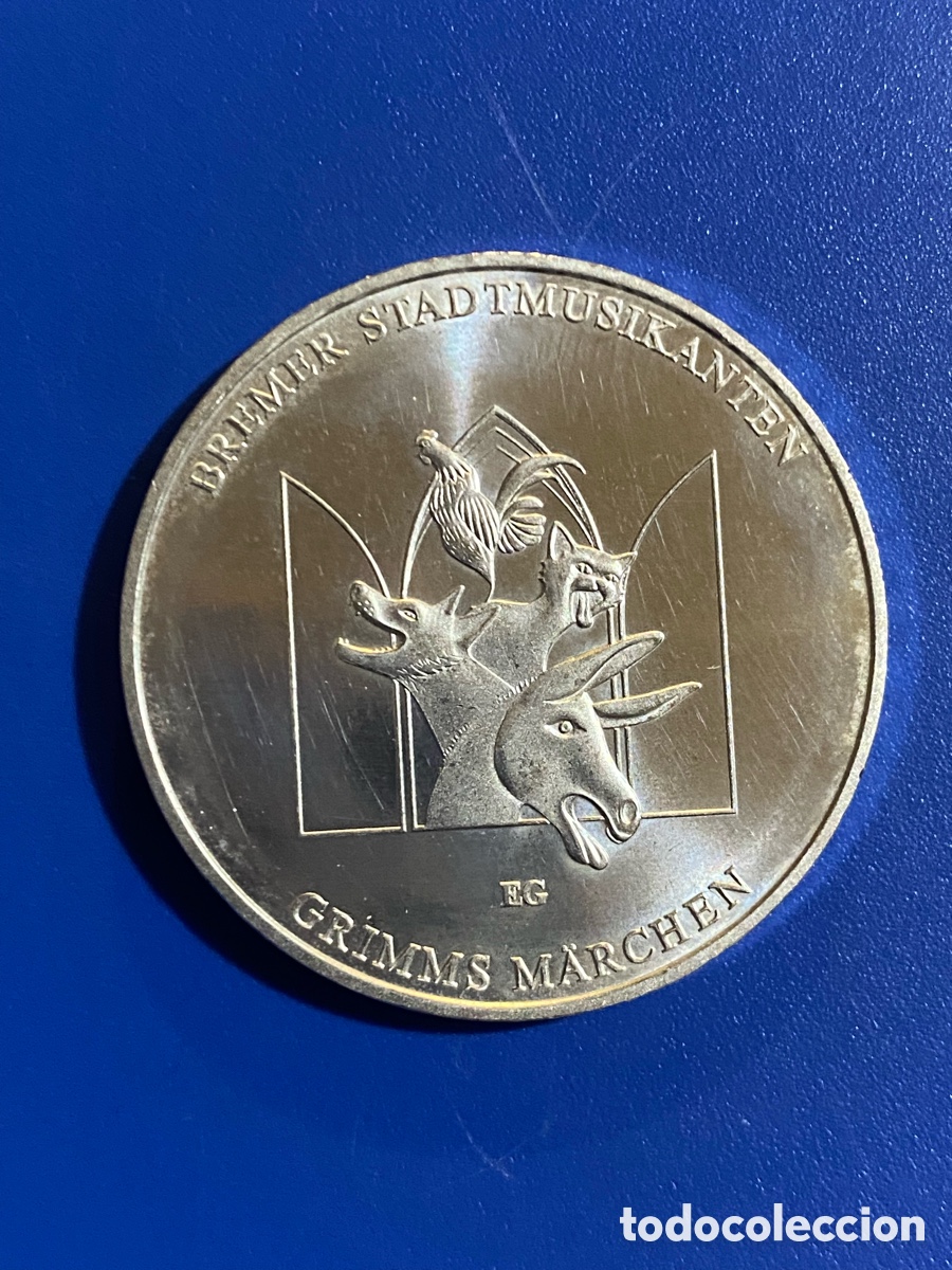Monedas antiguas de Europa: Alemania AG plata 2017 Musicos de Bremen 20 euros J