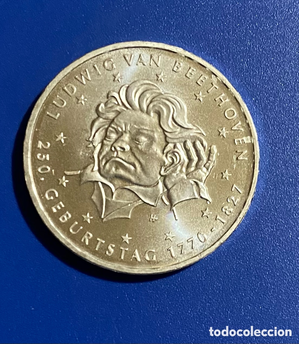 Monedas antiguas de Europa: Alemania 2020 AG Plata Bethoveen 20 euros F