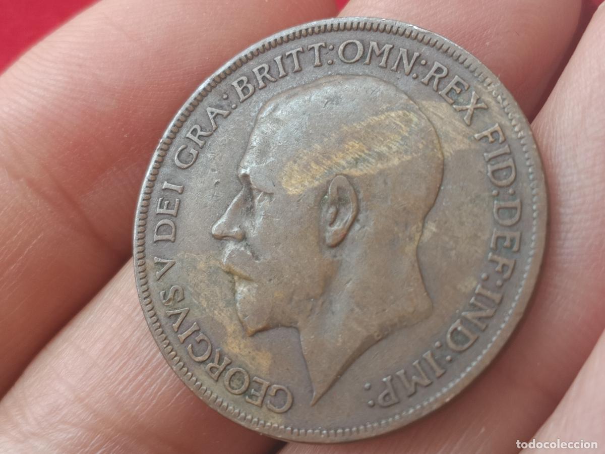 Monedas antiguas de Europa: Reino Unido. Penny 1921