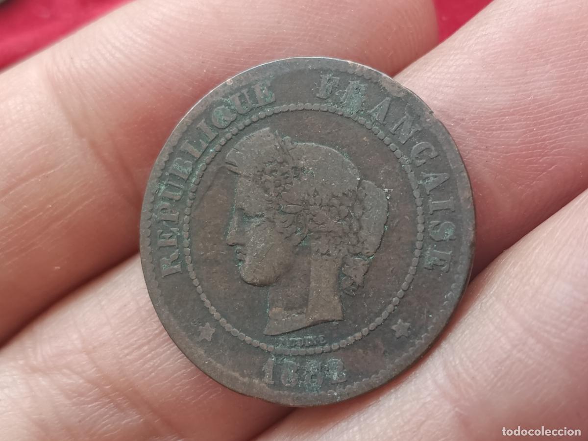 Monedas antiguas de Europa: Francia. 5 centimes de 1882