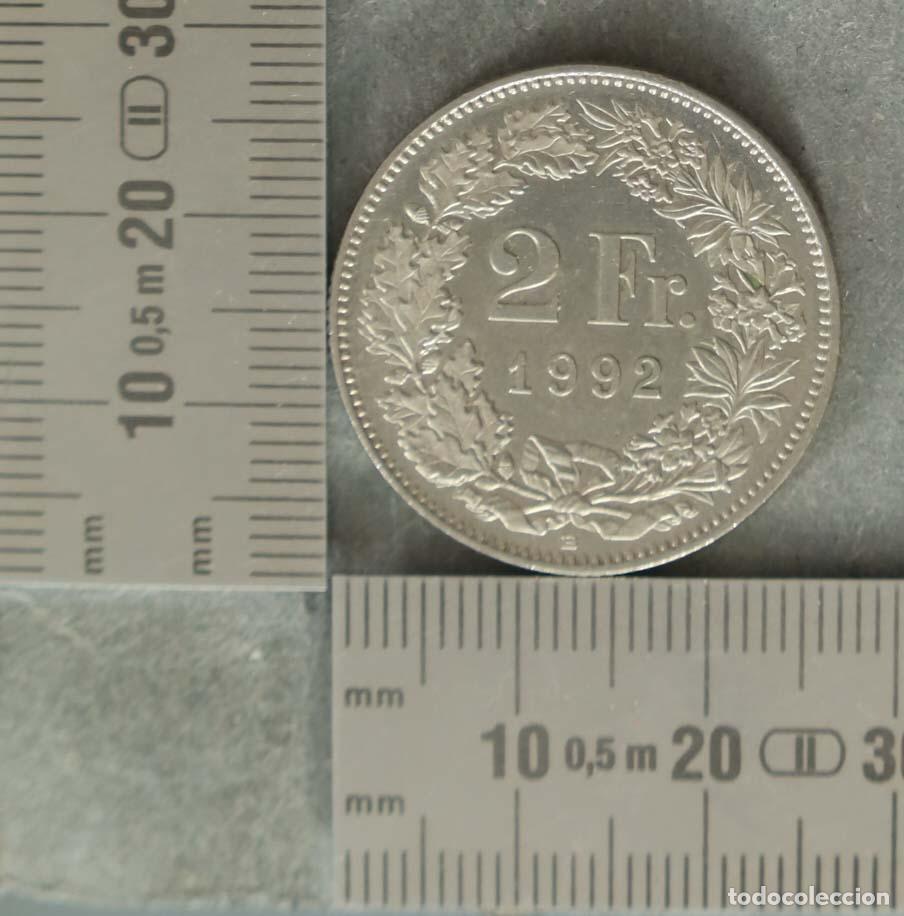 Monedas antiguas de Europa: MONEDA. Suiza - 2 Francs - Helvetia 1992