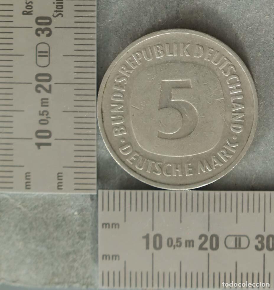 Monedas antiguas de Europa: MONEDA. Alemania - Rep&uacute;blica Federal - 5 Deutsche Mark - 1975