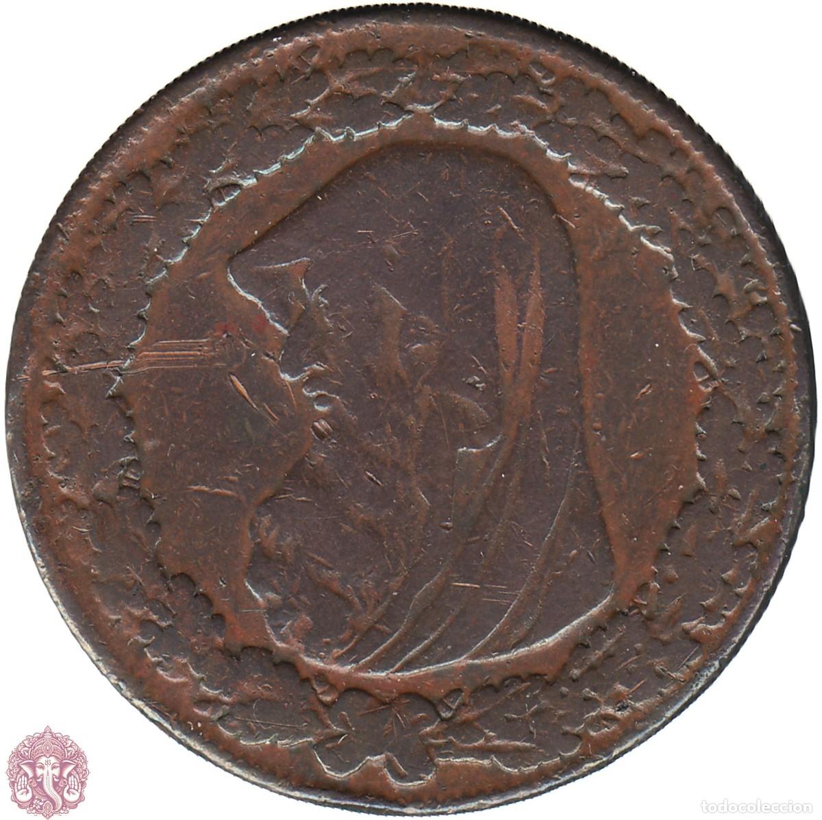 Monedas antiguas de Europa: REINO UNIDO Conder Token 1 Penique 1787 Druida / Anglesey / Parys Mines Co. INGLATERRA GRAN BRETA&Ntilde;A