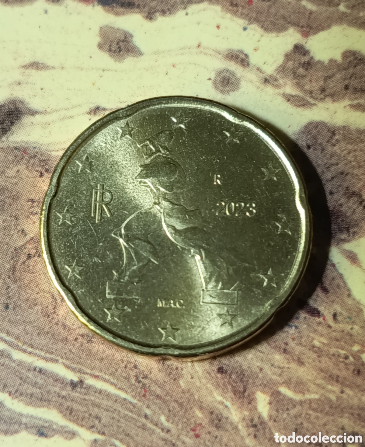 Monedas antiguas de Europa: Moneda 20 C&eacute;ntimos Italia 2023