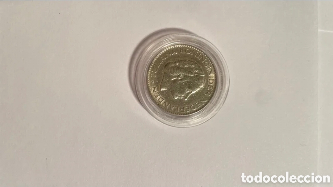 Monedas antiguas de Europa: 1 Flor&iacute;n 1957 Pa&iacute;ses Bajos