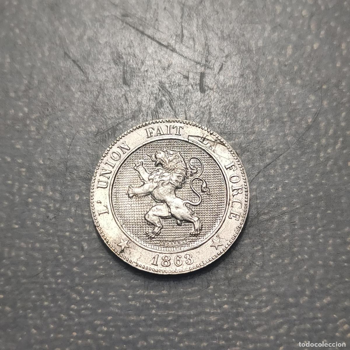 Monedas antiguas de Europa: BELGICA BELGIUM LEOPOLD I 5 CENTIMES 1863 EBC+