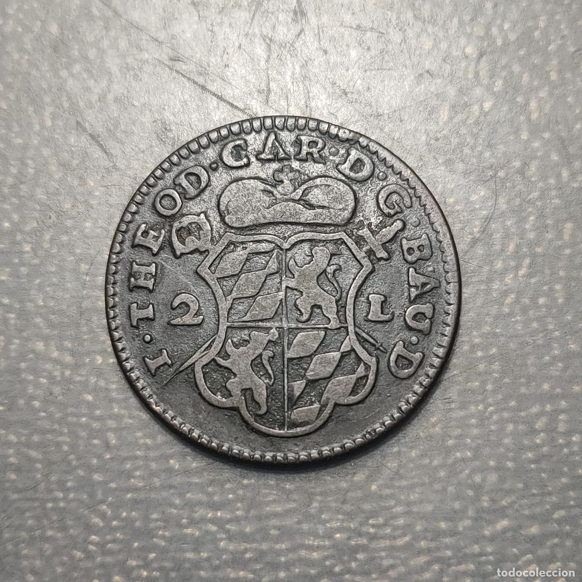 Monedas antiguas de Europa: BELGICA BELGIUM LIEGE LIEJA 2 LIARDS 1751 MBC