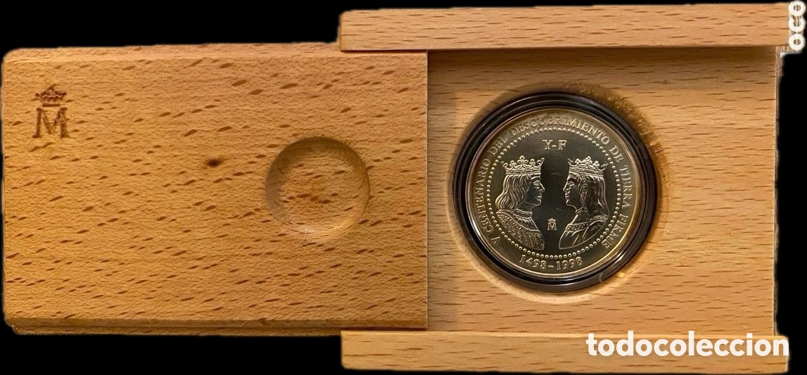 Monedas antiguas de Europa: Espa&ntilde;a 3 Euros 1998 PROOF Plata &ndash; 500 Aniversario Venezuela &ndash; FNMT &ndash; Estuche + Certificado