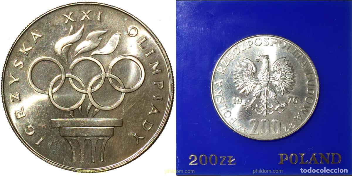 Monedas antiguas de Europa: 1795 POLONIA 1976 POLAND 1976 200 ZLOTYCH OLYMPIC