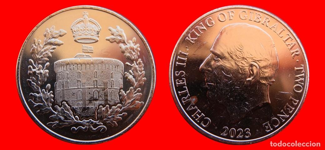 Monedas antiguas de Europa: 2 PENIQUES PENCE 2023 SIN CIRCULAR GIBRALTAR-8935SC