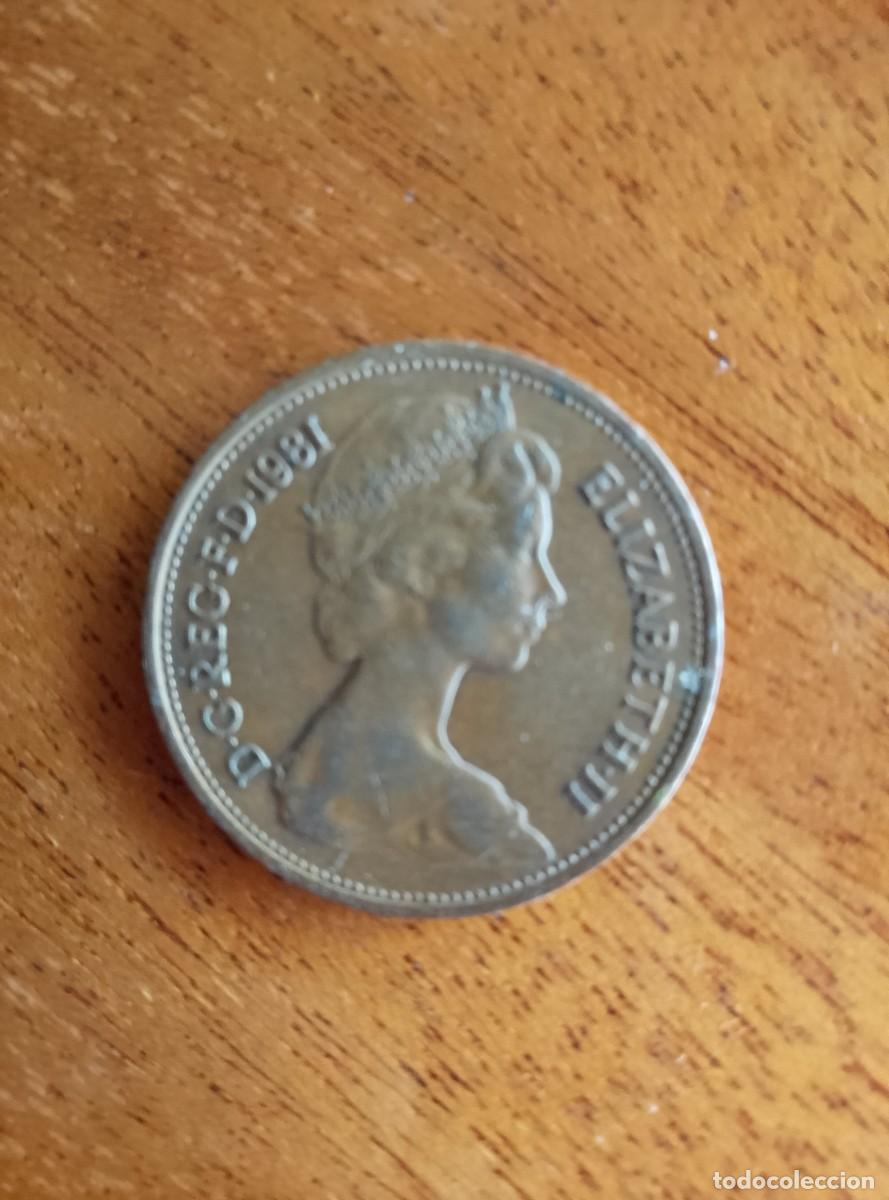Monedas antiguas de Europa: Moneda Reino Unido 2 New Pence Isabel II 1981