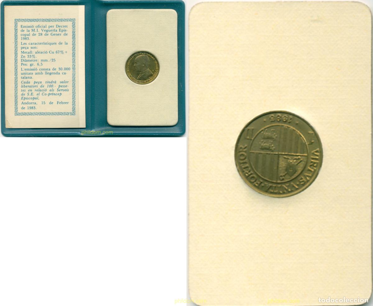 Monedas antiguas de Europa: 1111 ANDORRA. Adm&oacute;n espa&ntilde;ola 1983 ANDORRA 1 DINER 1983