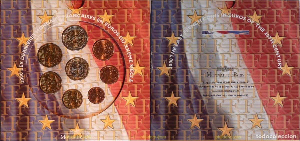 Monedas antiguas de Europa: 1540 FRANCIA 2000 SET EUROS 2000 FRANCE