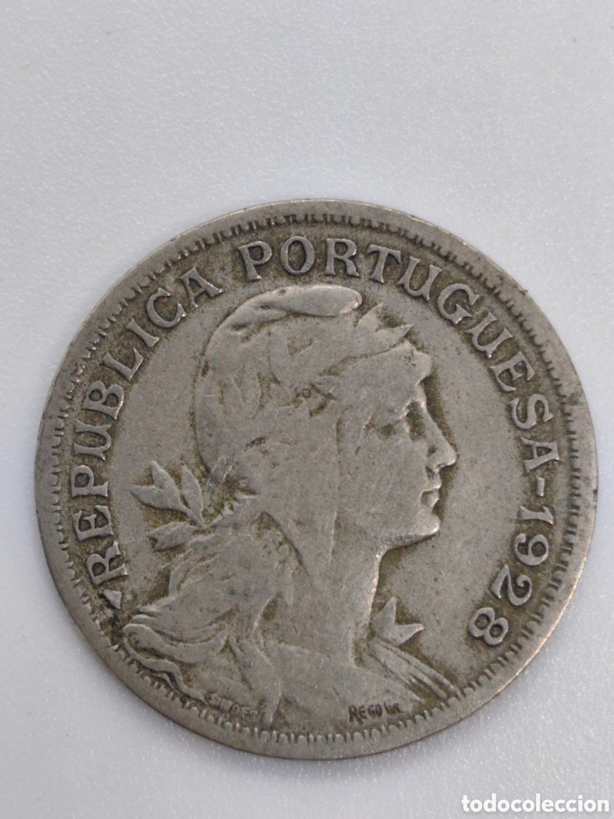 Monedas antiguas de Europa: moneda portugal 1928 . 50 Centavos