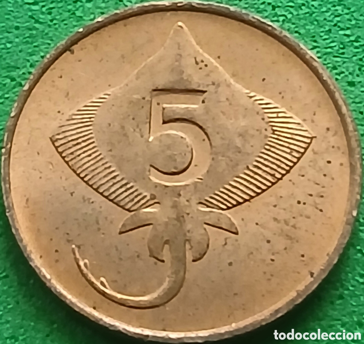 Monedas antiguas de Europa: Islandia 5 aurar 1981 km#24