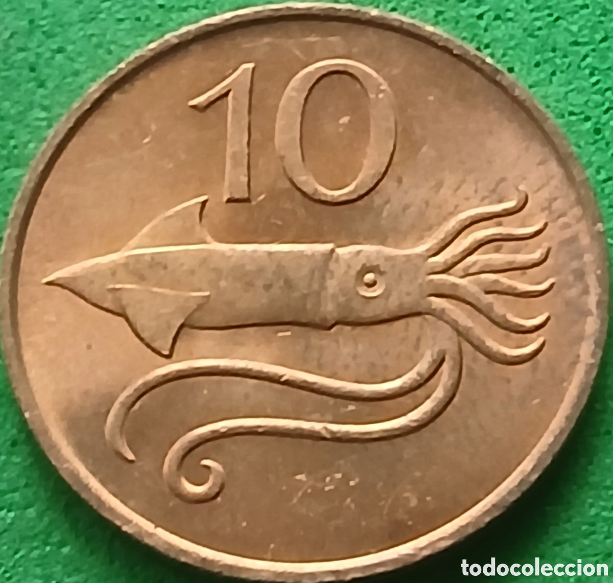 Monedas antiguas de Europa: Islandia 10 aurar 1981 km#25