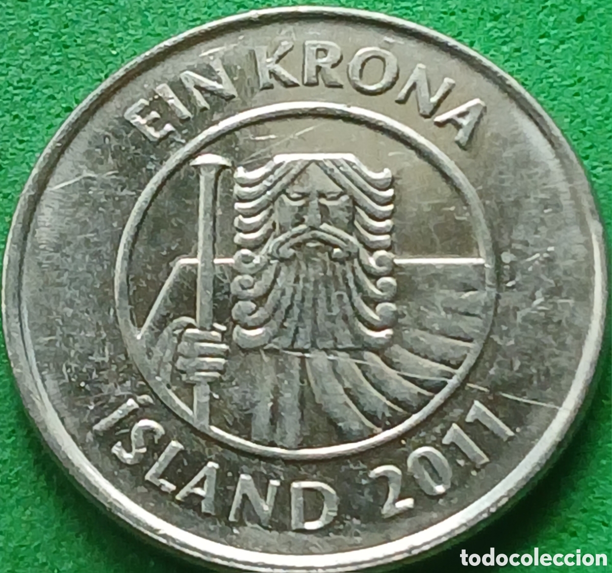 Monedas antiguas de Europa: Islandia 1 corona 2011 km#27a