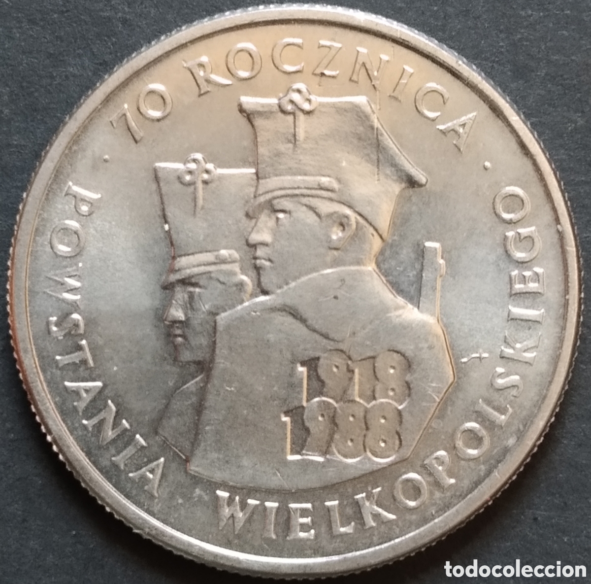 Monedas antiguas de Europa: MONEDA - POLONIA CONMEMORATIVA 100 ZLOTYCH 1988 - 70&ordm; ANIVERSARIO INSURRECCI&Oacute;N DE WIELKOPOLSKIEGO