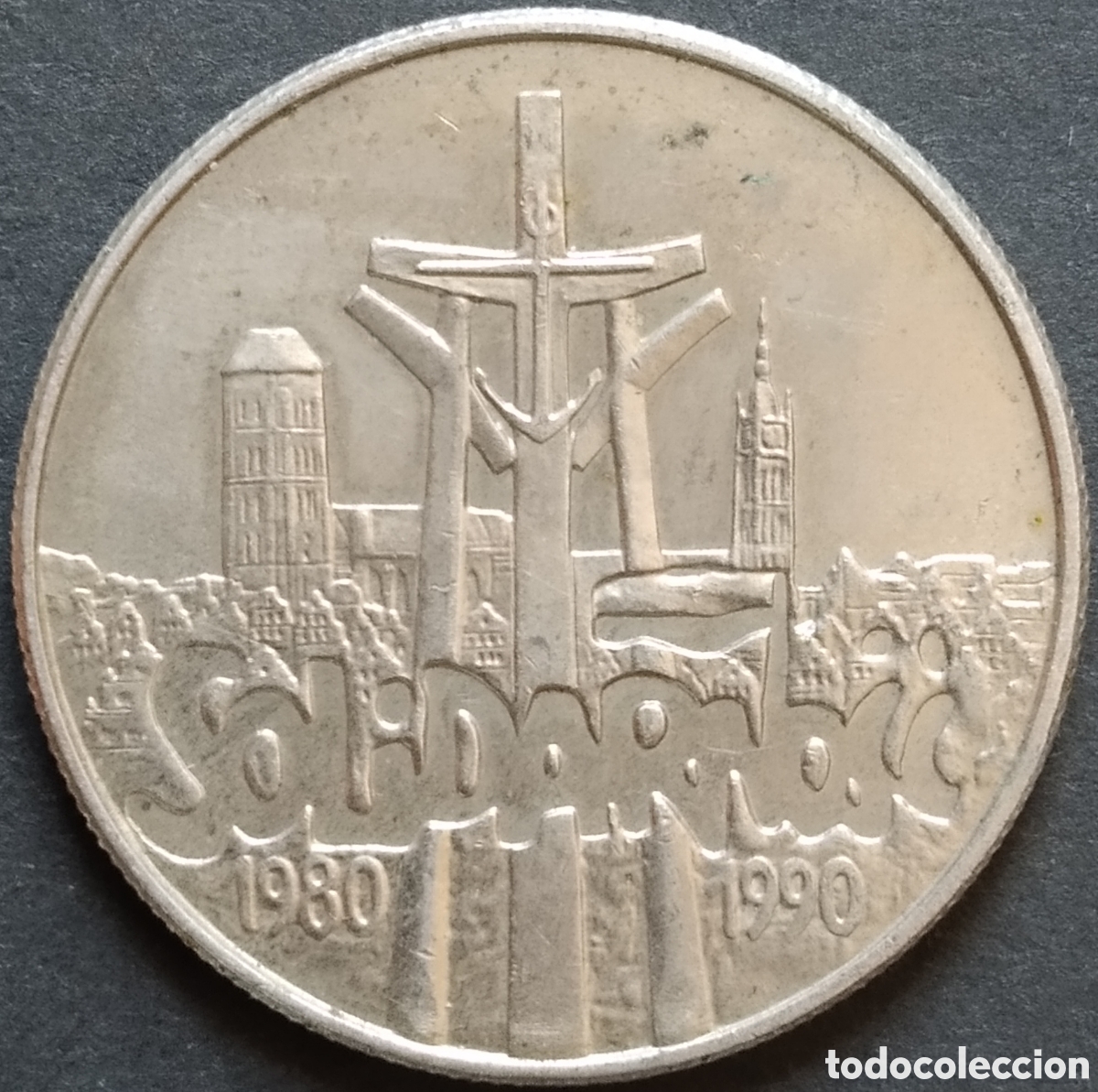 Monedas antiguas de Europa: MONEDA - POLONIA CONMEMORATIVA 10000 ZLOTYCH 1990 - 10&ordm; ANIV FORMACION SINDICATO DE SOLIDARIDAD