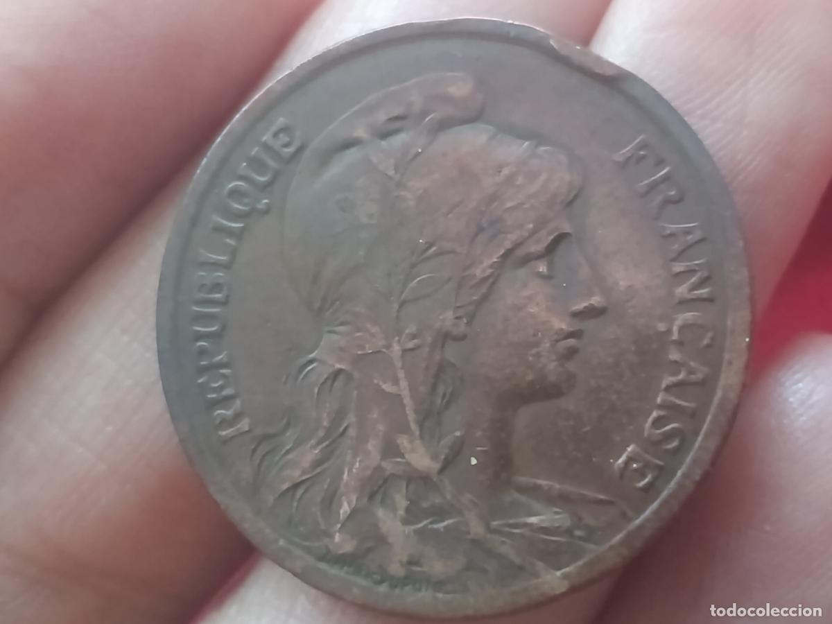 Monedas antiguas de Europa: Francia. 10 centimes 1916