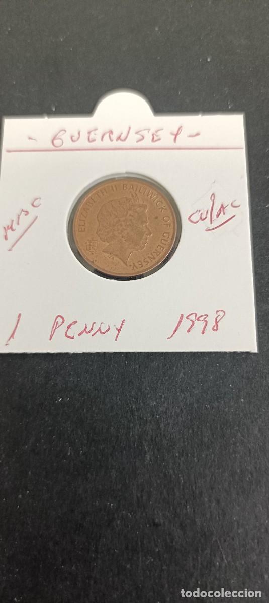 Monedas antiguas de Europa: GUERNSEY 1 PENNY 1998 MBC KM=89 (COBRE-ACERO)