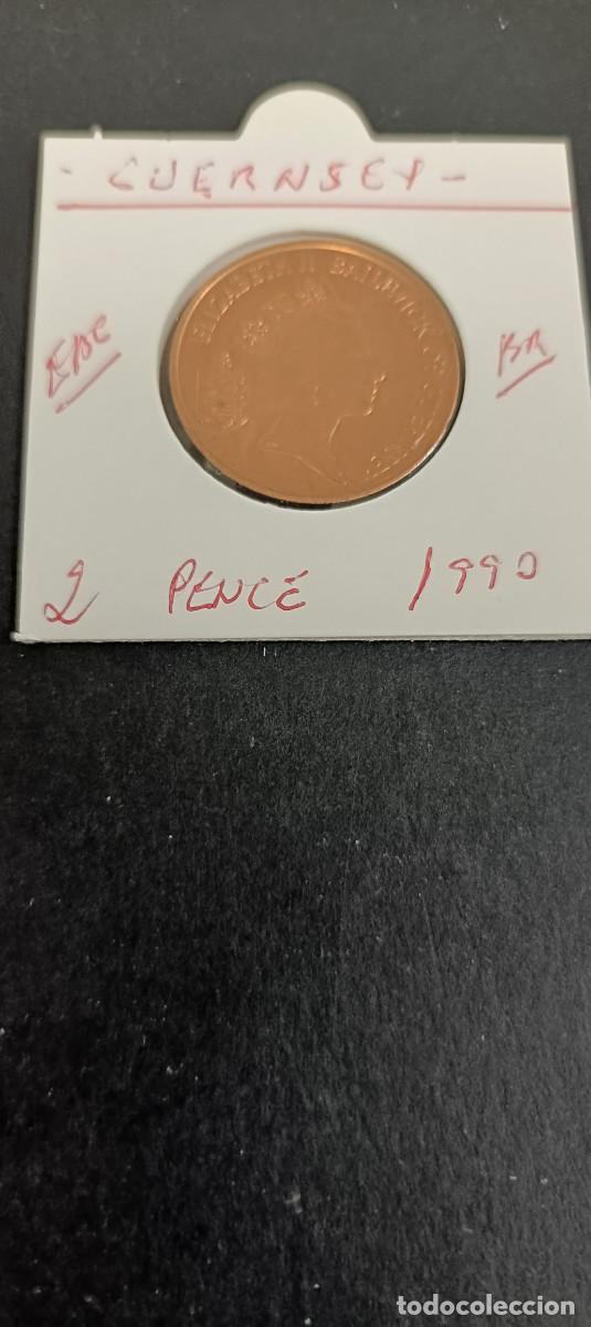 Monedas antiguas de Europa: GUERNSEY 2 PENCE 1990 EBC KM=41 (BRONCE)