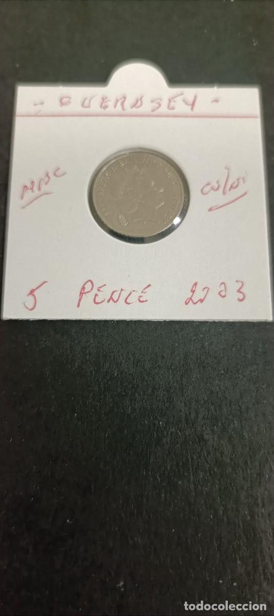 Monedas antiguas de Europa: GUERNSEY 5 PENCE 2003 MBC KM=97 (CUPRONIQUEL)