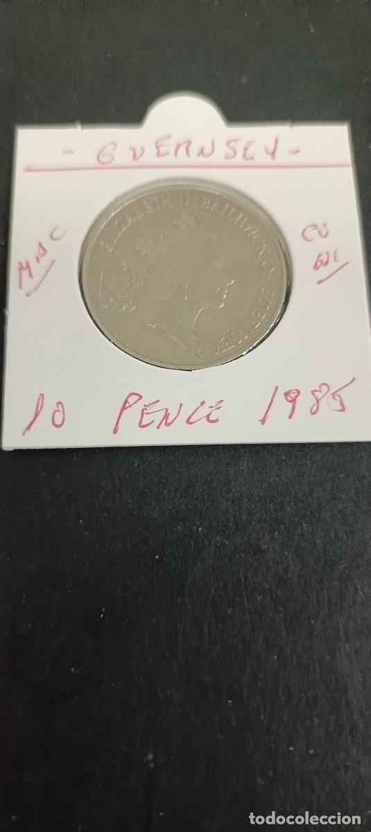 Monedas antiguas de Europa: GUERNSEY 10 PENCE 1985 MBC KM=43.1 (CUPRONIQUEL)