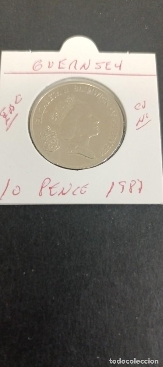 Monedas antiguas de Europa: GUERNSEY 10 PENCE 1987 EBC KM=43.1 (CUPRONIQUEL)