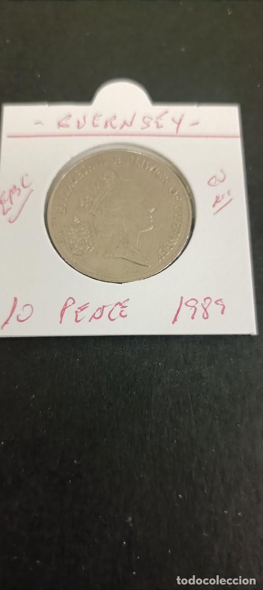 Monedas antiguas de Europa: GUERNSEY 10 PENCE 1989 EBC KM=43.1 (CUPRONIQUEL)