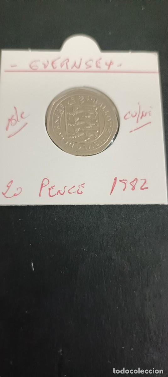 Monedas antiguas de Europa: GUERNSEY 20 PENCE 1982 BC KM=38 (CUPRONIQUEL)