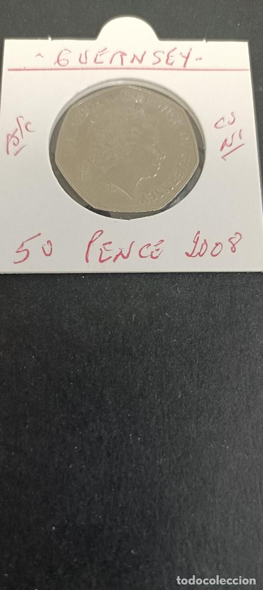 Monedas antiguas de Europa: GUERNSEY 50 PENCE 2008 BC KM=156 (CUPRONIQUEL)