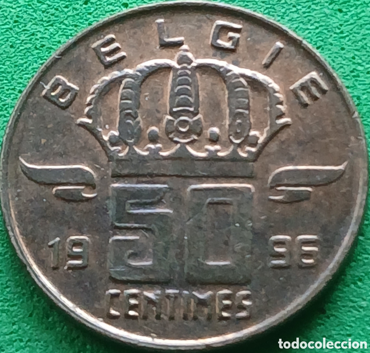 Monedas antiguas de Europa: B&eacute;lgica 50 centimos 1996 km#149 Belgie