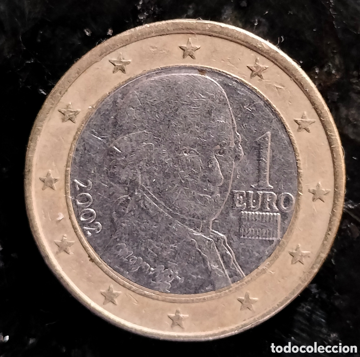 Monedas antiguas de Europa: moneda de colecci&oacute;n de 1 euro de Austria del a&ntilde;o 2002