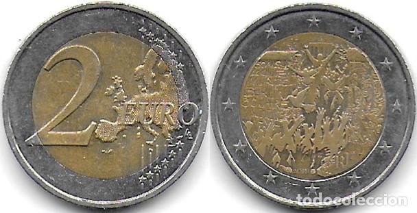 Monedas antiguas de Europa: Francia/France 2 euros 2019 KM2559 Muro de Berl&iacute;n - circulada