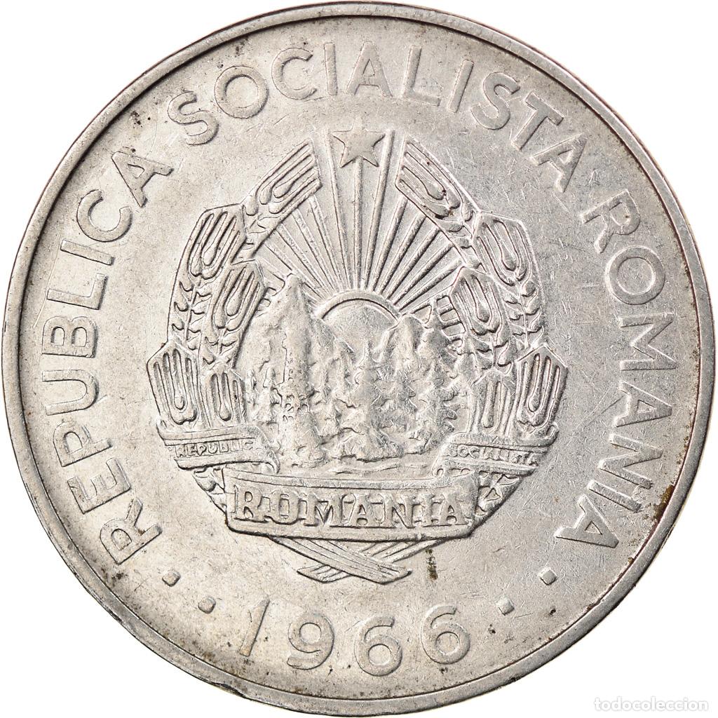 Monedas antiguas de Europa: [#918299] Moneda, Ruman&iacute;a, 3 Lei, 1966, MBC, N&iacute;quel recubierto de acero, KM:96