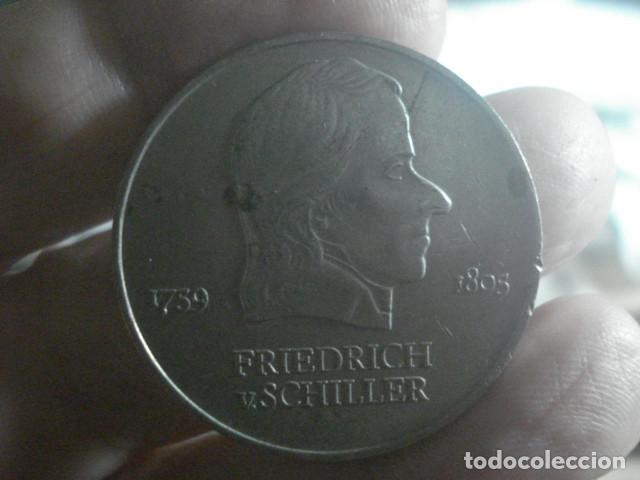 Monedas antiguas de Europa: ALEMANIA DEMOCR&Aacute;TICA 20 MARCOS - SCHILLER A&Ntilde;O 1972