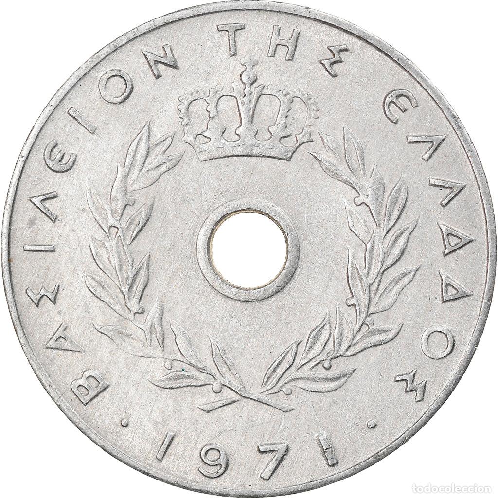 Monedas antiguas de Europa: [#832521] Moneda, Grecia, 10 Lepta, 1971, MBC, Aluminio, KM:78
