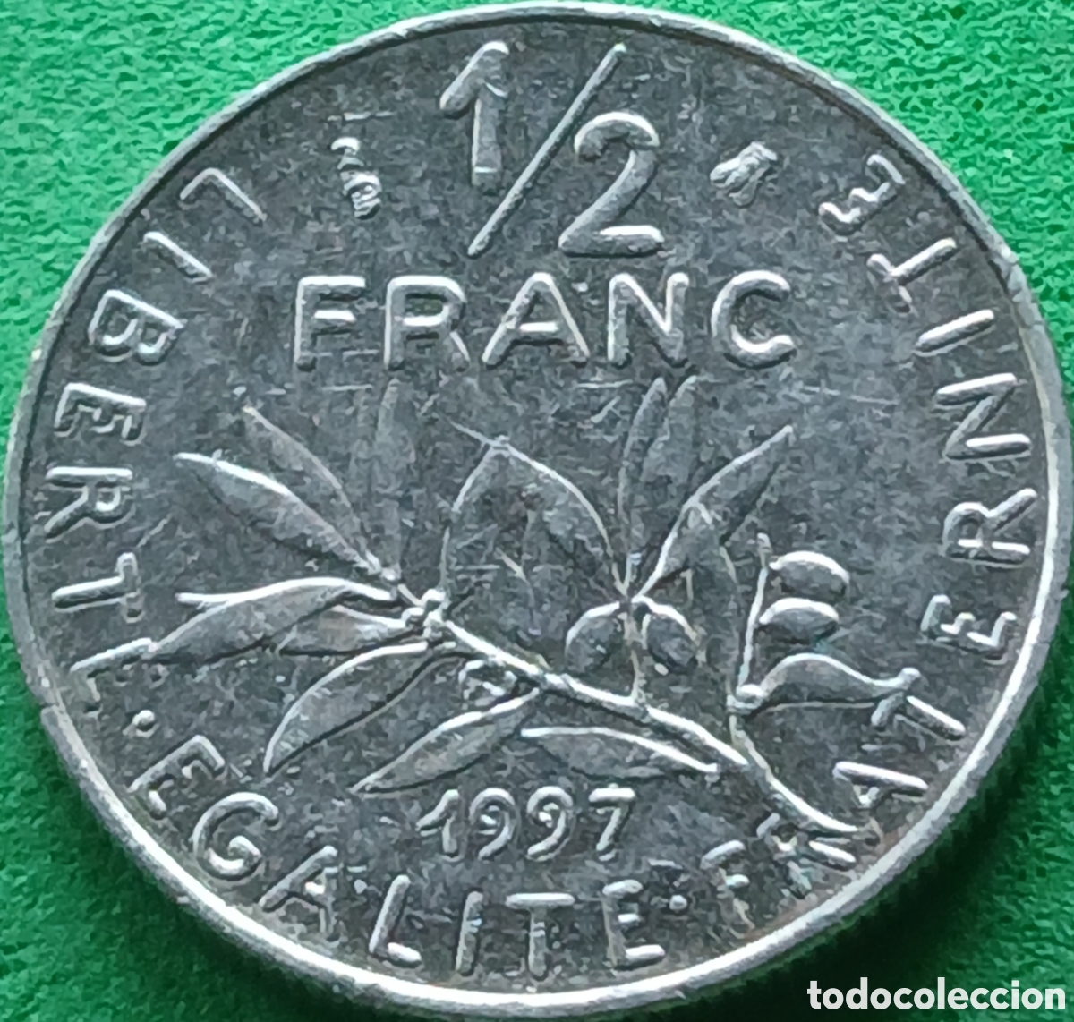 Monedas antiguas de Europa: Francia &frac12; franco 1997 km#931.1