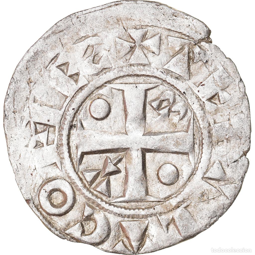 Monedas antiguas de Europa: [#876529] Moneda, Francia, Champagne, Thibaut II, Denarius, Provins, MBC, Plata