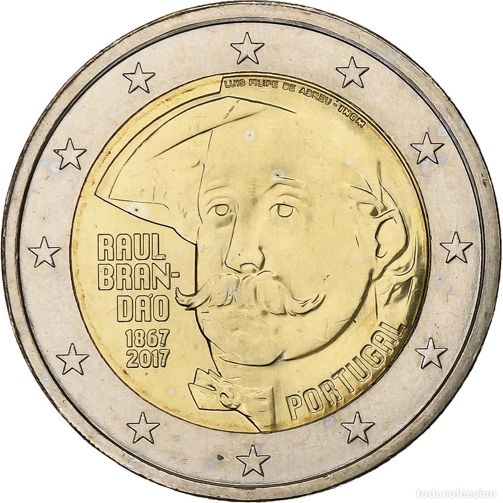 Monedas antiguas de Europa: [#1304318] Portugal, 2 Euro, Raul Brand&atilde;o, 2017, Lisbon, Bimet&aacute;lico, SC