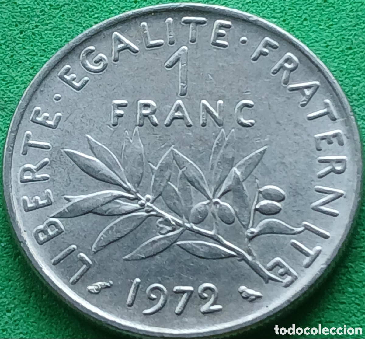 Monedas antiguas de Europa: Francia 1 franco 1972 km#925