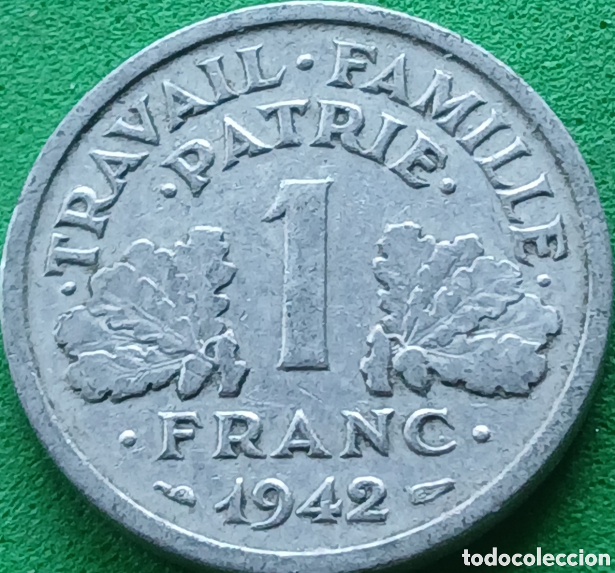 Monedas antiguas de Europa: Francia 1 franco 1942 km#902