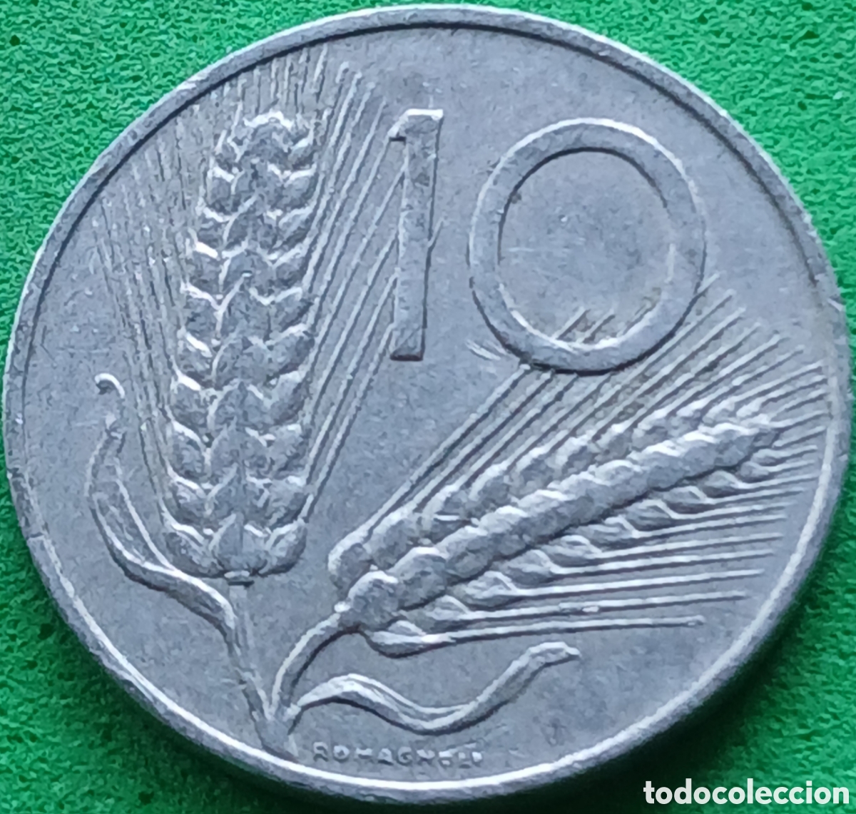 Monedas antiguas de Europa: Italia 10 liras 1956 km#93