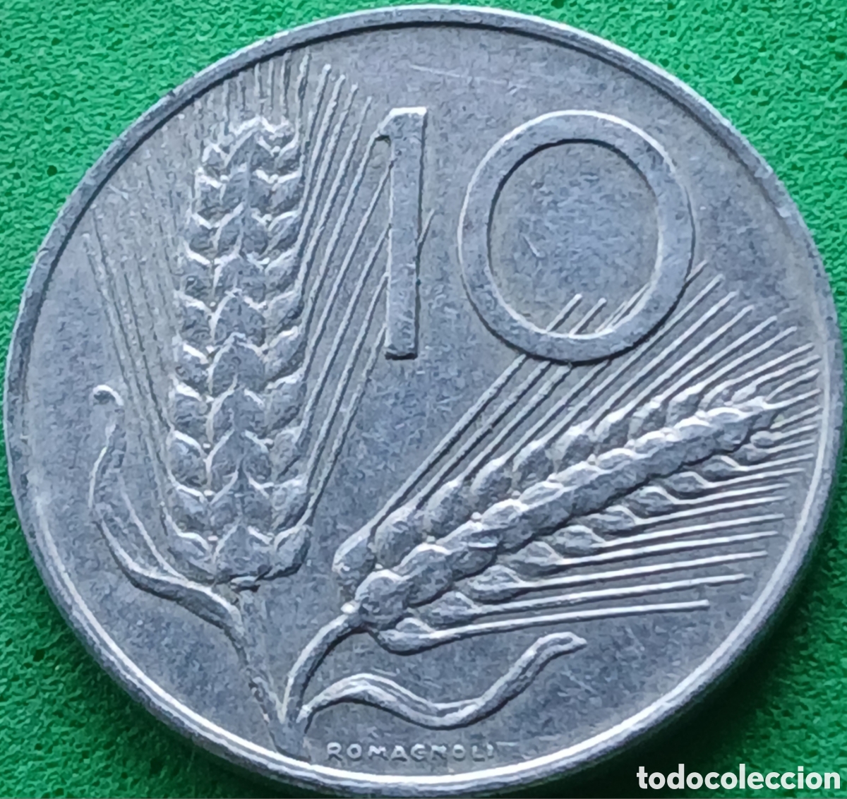 Monedas antiguas de Europa: Italia 10 liras 1974 km#93