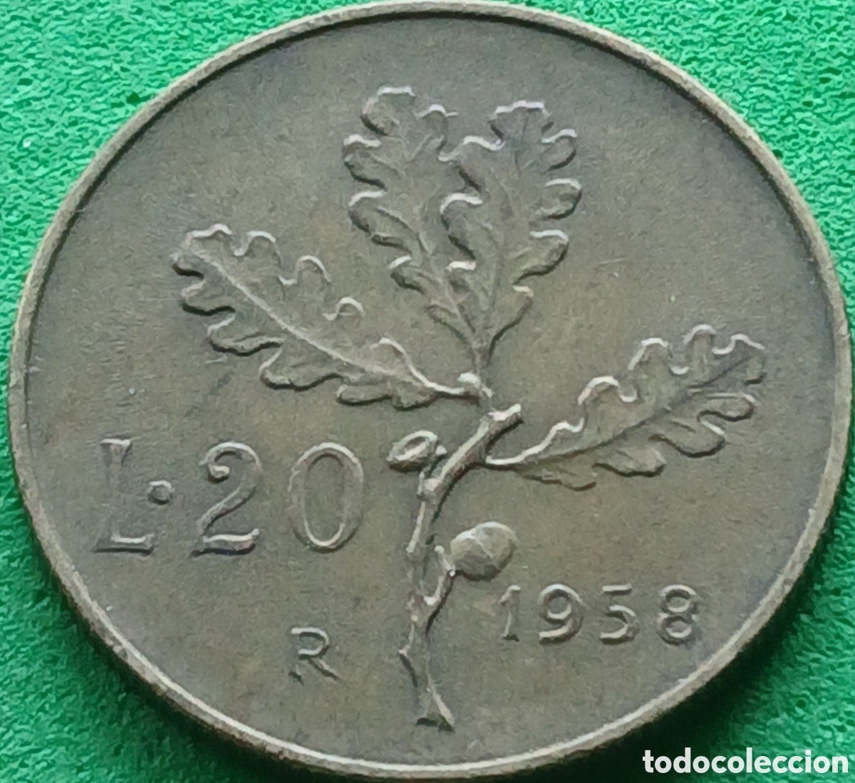 Monedas antiguas de Europa: Italia 20 liras 1958 km#97