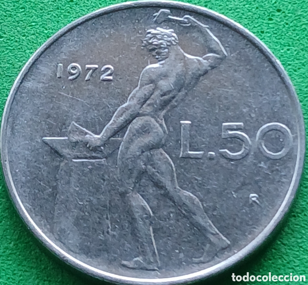 Monedas antiguas de Europa: Italia 50 liras 1972 km#95.1