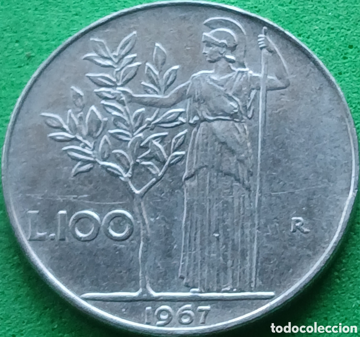 Monedas antiguas de Europa: Italia 100 liras 1967 km#96.1
