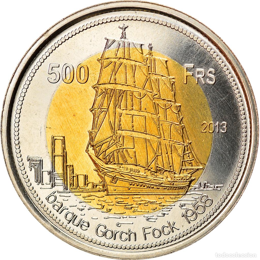 Monedas antiguas de Europa: [#828943] Moneda, Francia, 500 Francs, 2013, Tromelin, SC, Bimet&aacute;lico