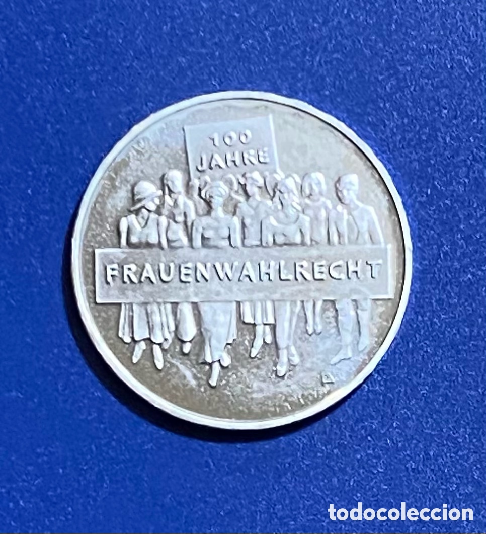 Monedas antiguas de Europa: Alemania 2019 AG Plata Sufragio Femenino 20 euros D
